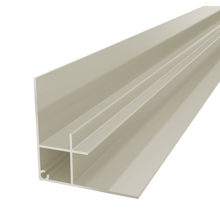 Oyster White Horizontal Coastline Cladding 90° Internal Corner - Length 5m