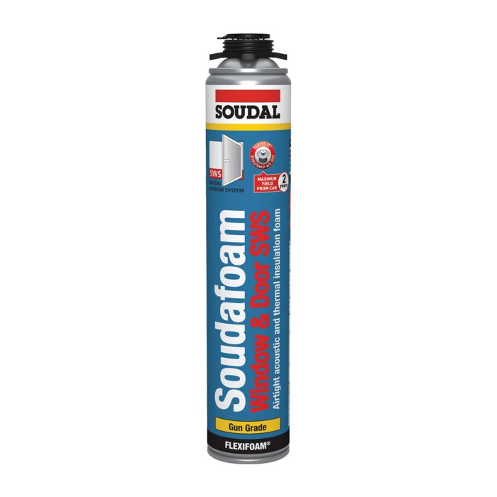 Soudafoam Window & Door Expanding Foam Gap Filler – Gun Grade 750ml