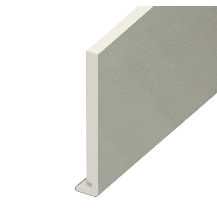 Eurocell Agate Grey Woodgrain Fascia Board - L 5m x W 175mm