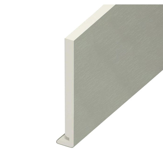 Eurocell Agate Grey Woodgrain Fascia Board - L 5m x W 175mm
