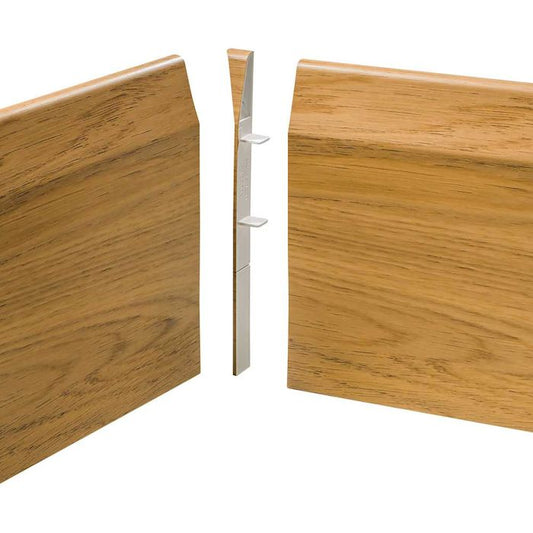Oak Skirting Board Chamfered Internal Corners Pack of 4 - 100-150mm