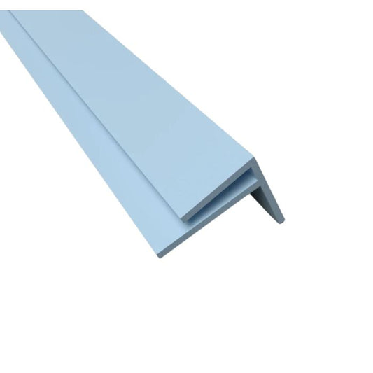 Pastel Blue Palclad Prime External F Section - Length 3.05m