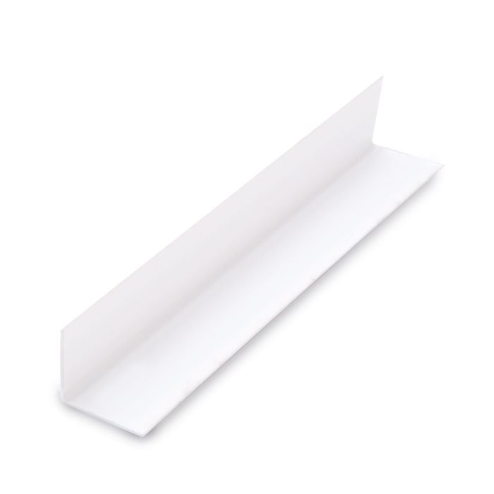 Guardian White PVC Decor Cladding 25mm Right Angle Trim - 2.7m