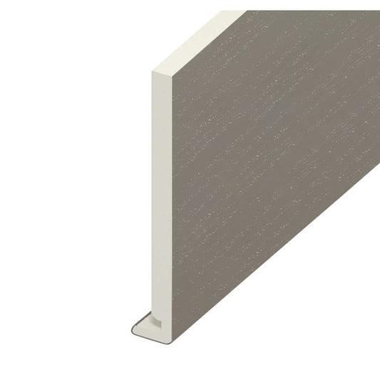 Eurocell Balmoral Grey Woodgrain Fascia Board - L 5m x W 200mm