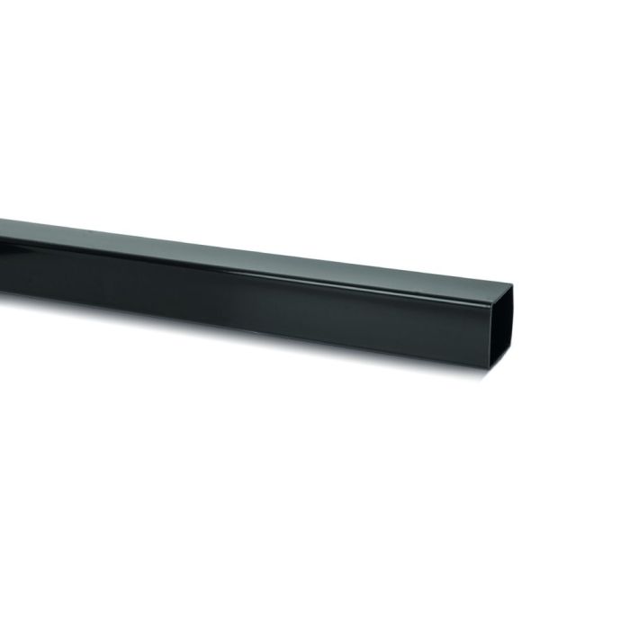 Black Square Guttering Downpipe - 65mm x Length 5.5m