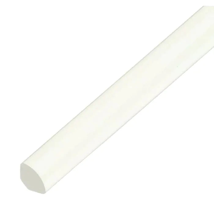 UPVC Quadrant Trim - White Ash, 5m x 13mm