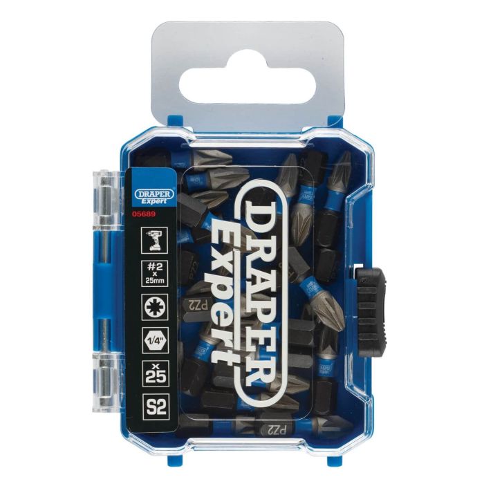 Draper Expert PH2 Screwdriver Bits - 25 Pack