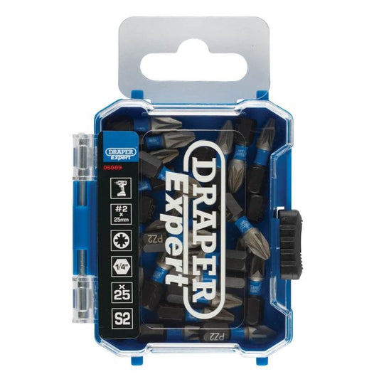 Draper Expert PH2 Screwdriver Bits - 25 Pack