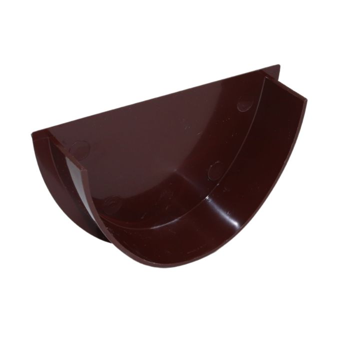 Brown Deepflow Guttering Internal Stop-end - 114mm