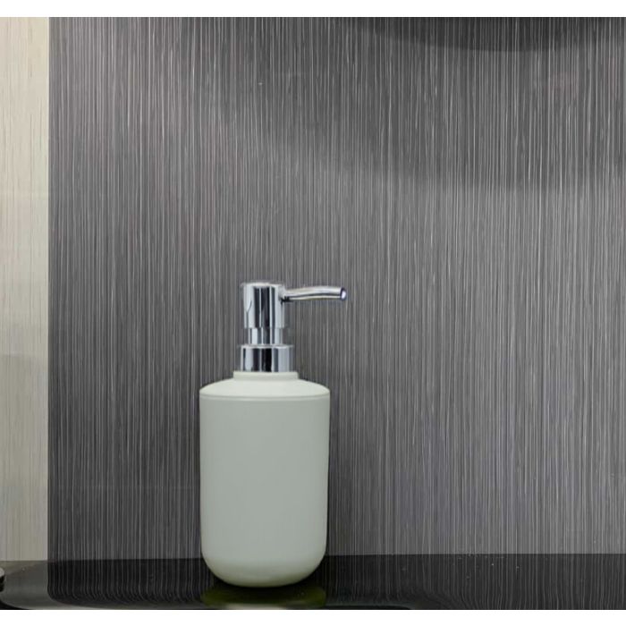 Storm Graphite Linear Matt 7mm Bathroom Cladding Pack of 4 - 2.7m x 250mm