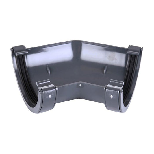 Anthracite Grey Half Round Guttering 135° Angle - 112mm