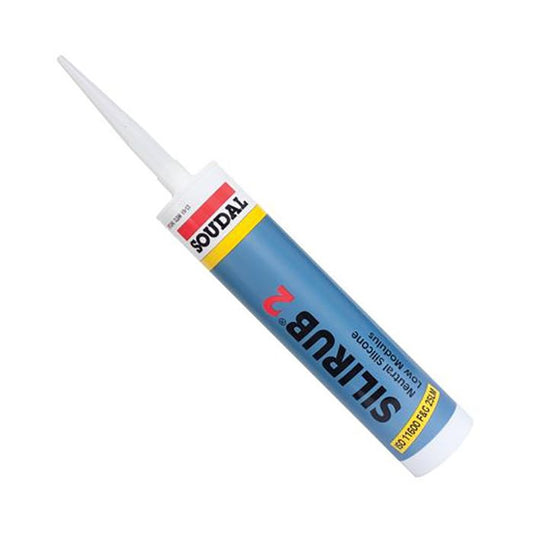 Soudal Rosewood Silirub2 LMN Silicone Sealant - 300ml