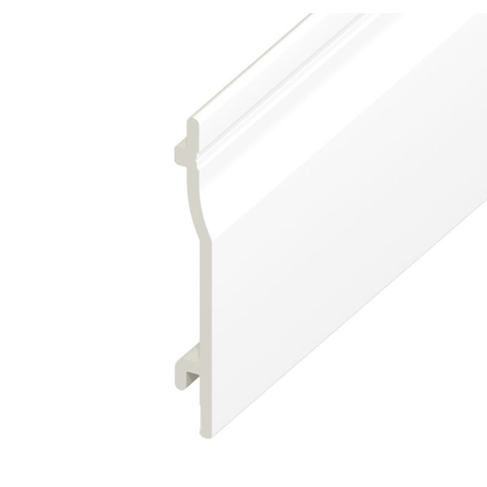 White Smooth Shiplap Cladding - Length 5m x Width 150mm