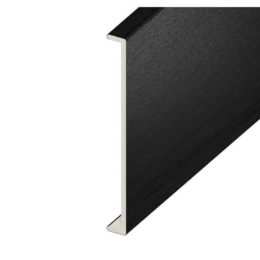 Black Ash Woodgrain Double Fascia Capping Board - Length 5m x Width 450mm