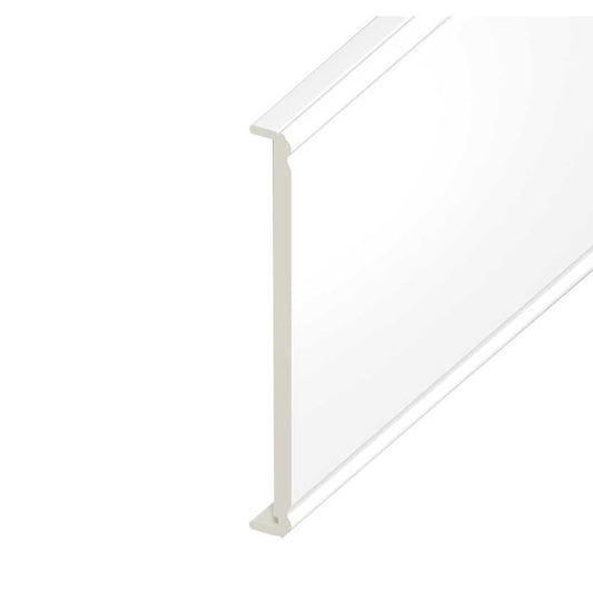 Double Ended Flat Ogee Fascia Board White