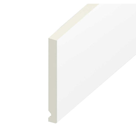 White Flat Fascia Board - Length 5m x Width 250mm