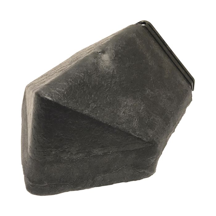 Anthracite Black Envirotile Slate 80 Degree Hip End Cap - Length 245mm x Width 165mm