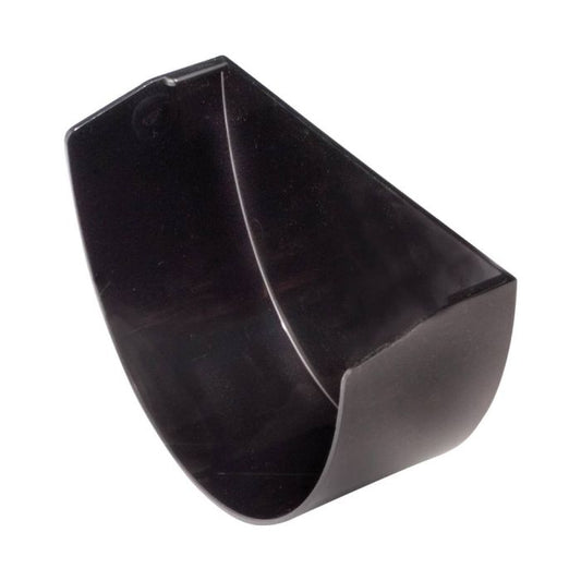 Black Commercial Guttering Internal Stop-end - 170mm