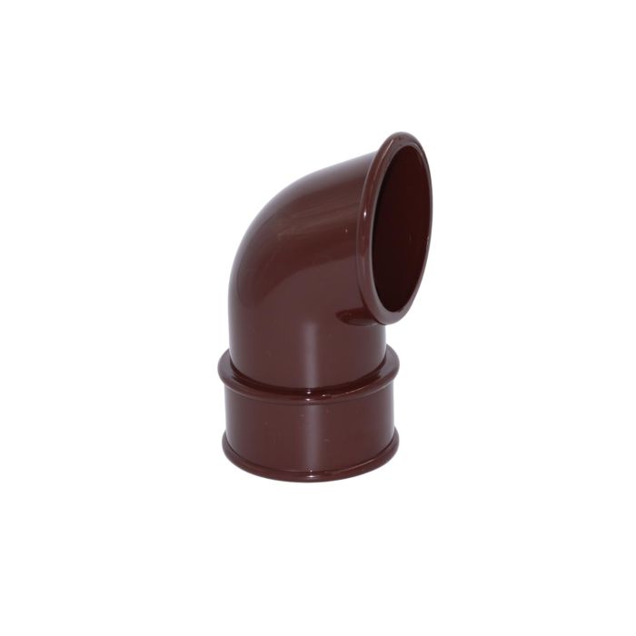 Brown Round Guttering Downpipe Shoe - 112mm