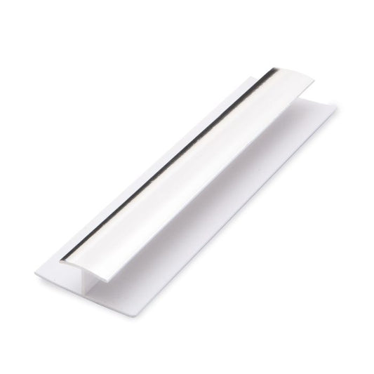 Guardian Chrome PVC Decor Cladding 8mm H Joining Trim - 2.7m