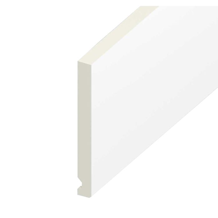 White Flat Fascia Board - Length 5m x Width 175mm