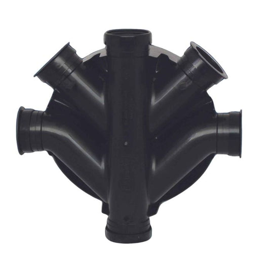 Black Underground Drainage Inspection Chamber Base - 470mm