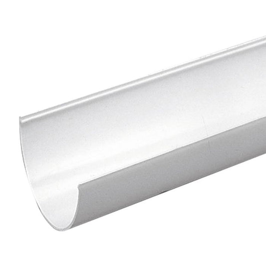 White Deepflow Gutter - 114mm x Length 4m