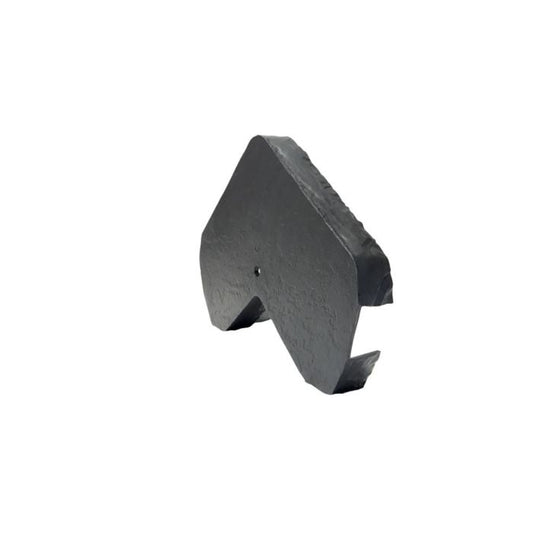 Anthracite Black Envirotile Plastic Lightweight Slate Gable End Cap - Length 178mm x Width 325mm