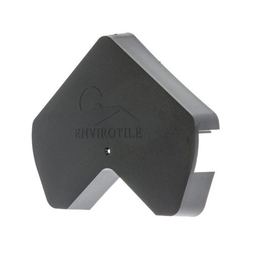 Anthracite Black Envirotile Plastic Lightweight Standard Gable End Cap - Length 170mm x Width 300mm