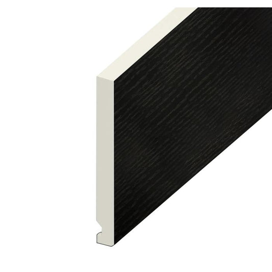 Black Ash Flat Fascia Board - Length 5m x Width 200mm