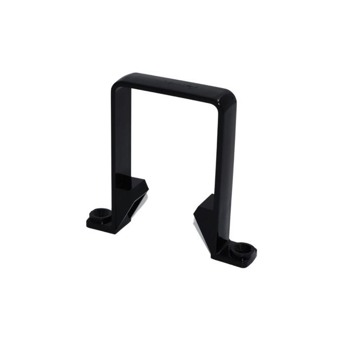 Black Square Guttering Downpipe Clip - 114mm