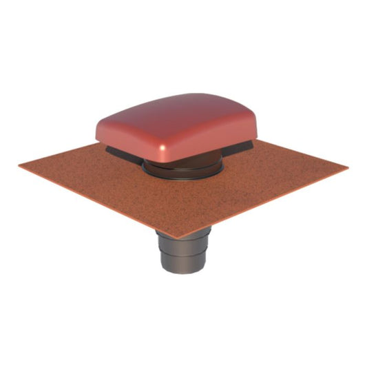 Ubbink Red Ventilation Tile Hooded Universal & Adaptor UB41