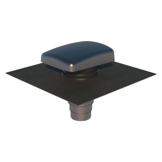 Ubbink Anthracite Ventilation Tile Hooded Universal & Adaptor UB41