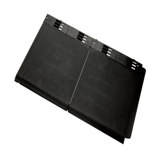 Anthracite Black Envirotile Plastic Lightweight Standard Double Roof Tile - Length 365mm x Width 630mm
