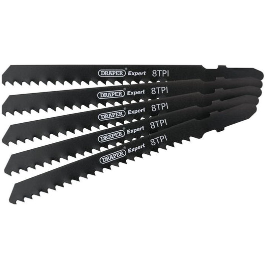 Draper Jigsaw Blade Set 10tpi 100mm- 5 Pack