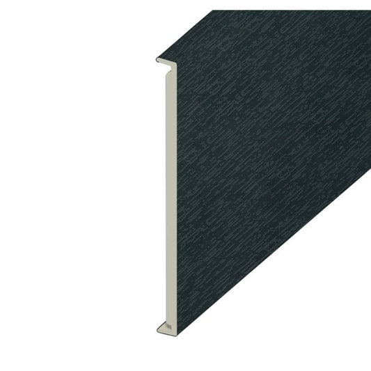 Anthracite Grey Woodgrain Double Edged Fascia Board - Length 5m x Width 350mm