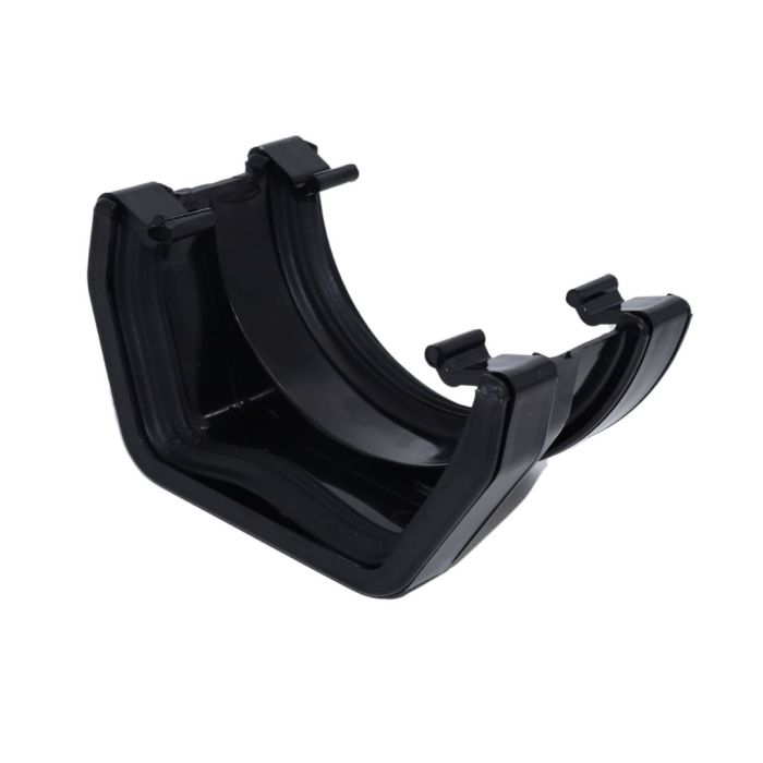 Black Square To Round Guttering Adaptor - 114mm