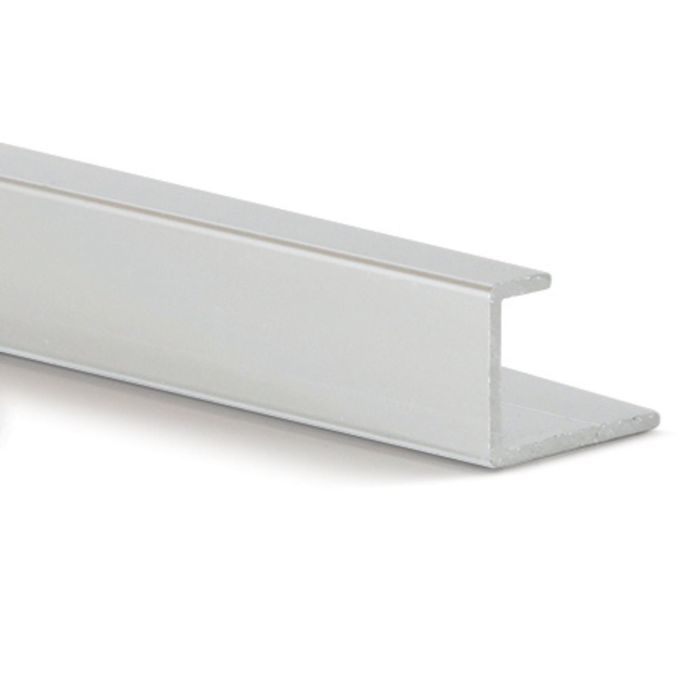 Guardian Decor Cladding Satin Aluminium 10mm Edge Trim - 2.4m