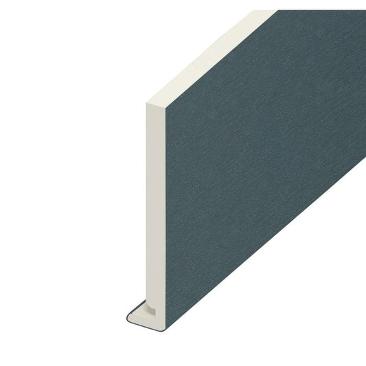 Eurocell Slate Grey Woodgrain Fascia Board - L 5m x W 150mm