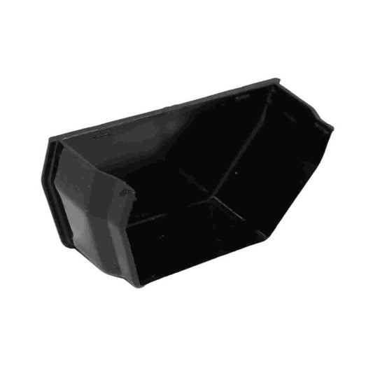 Black Square Guttering Internal Stop-end - 114mm
