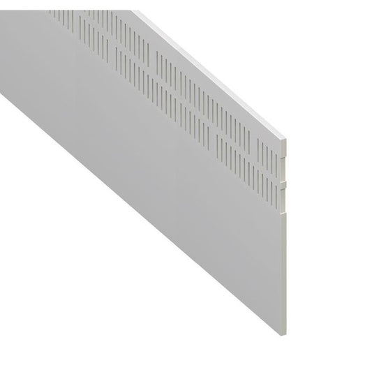White Double Vented Soffit Board - Length 5m x Width 300mm