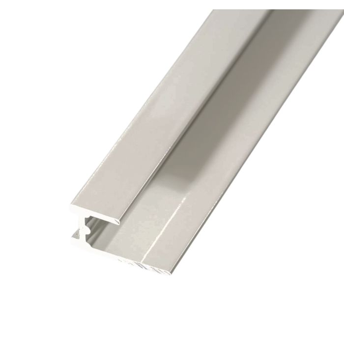 Chrome PVC Base Seal Trim for Storm 10mm Bathroom Cladding - 2.4m