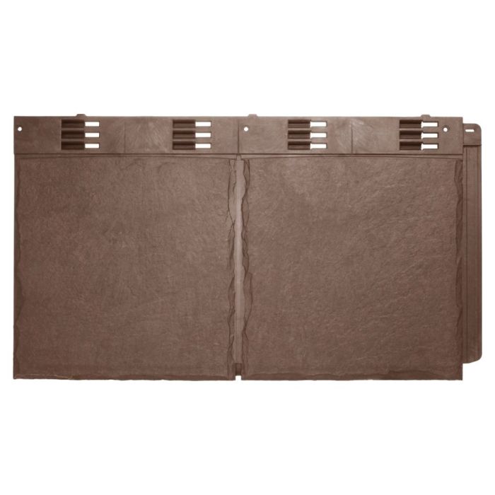 Brown Envirotile Plastic Lightweight Roof Slate Double Tile - Length 365mm x Width 630mm