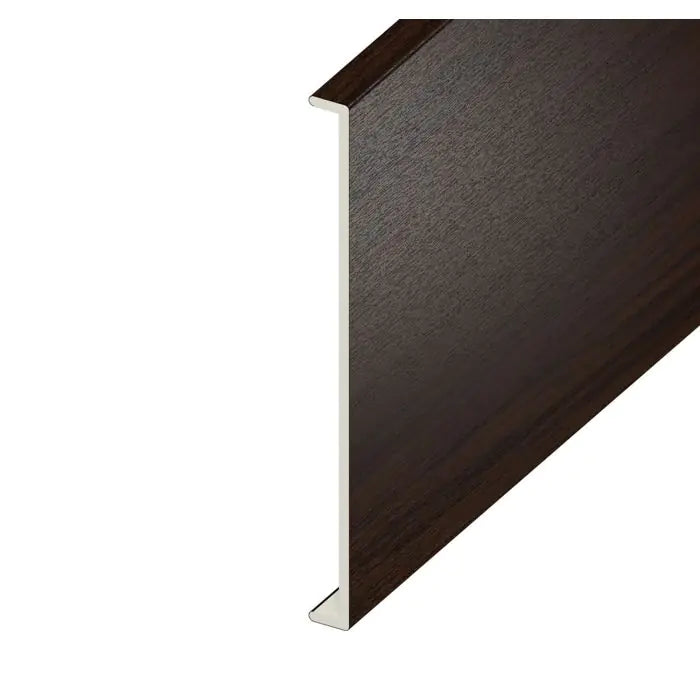 Rosewood Woodgrain Double Fascia Capping Board - Length 5m x Width 450mm