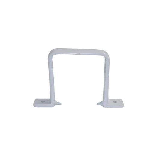 White Square Guttering Flush Downpipe Clip - 114mm