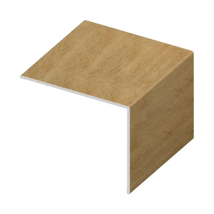 UPVC Rigid Angle Trim - Irish Oak, 5m x 25mm x 25mm