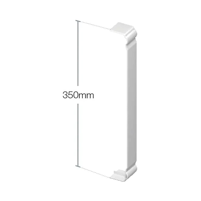 Ogee Fascia and Capping Board Joint Trim White - 350mm (Ogee)