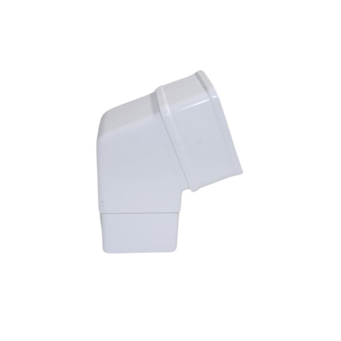 White Square Guttering 112.5° Offset Bend - 114mm