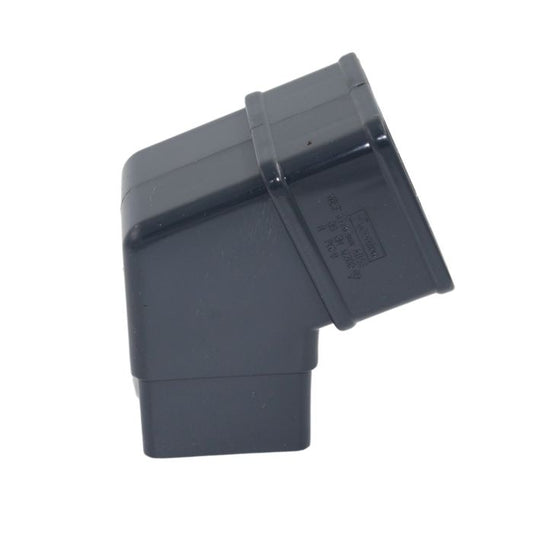 Anthracite Grey Square Guttering 112.5° Offset Bend - 114mm