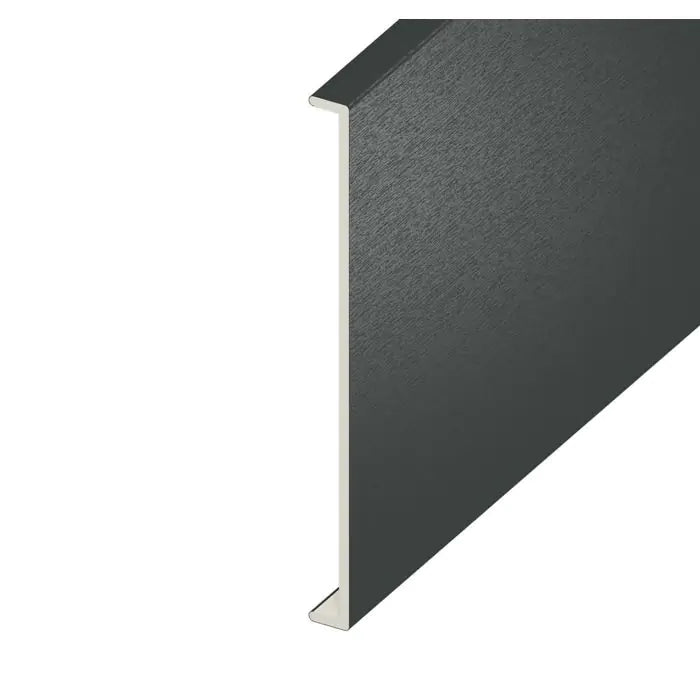 Anthracite Grey Woodgrain Double Fascia Capping Board - Length 5m x Width 350mm